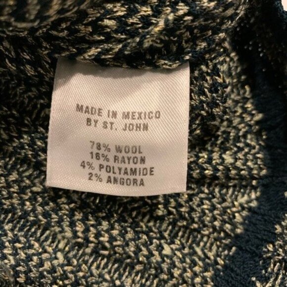 St. John Rare Vintage Embellished Knit Sweater Vest Women’s Size 2 - Picture 10 of 14